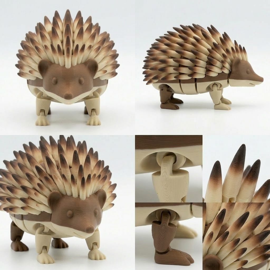 Articulated Hedgehog Desk Toy