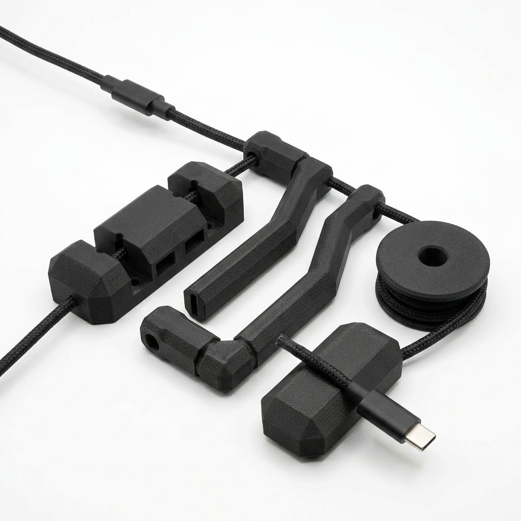 Geometric Desk Cable Organiser