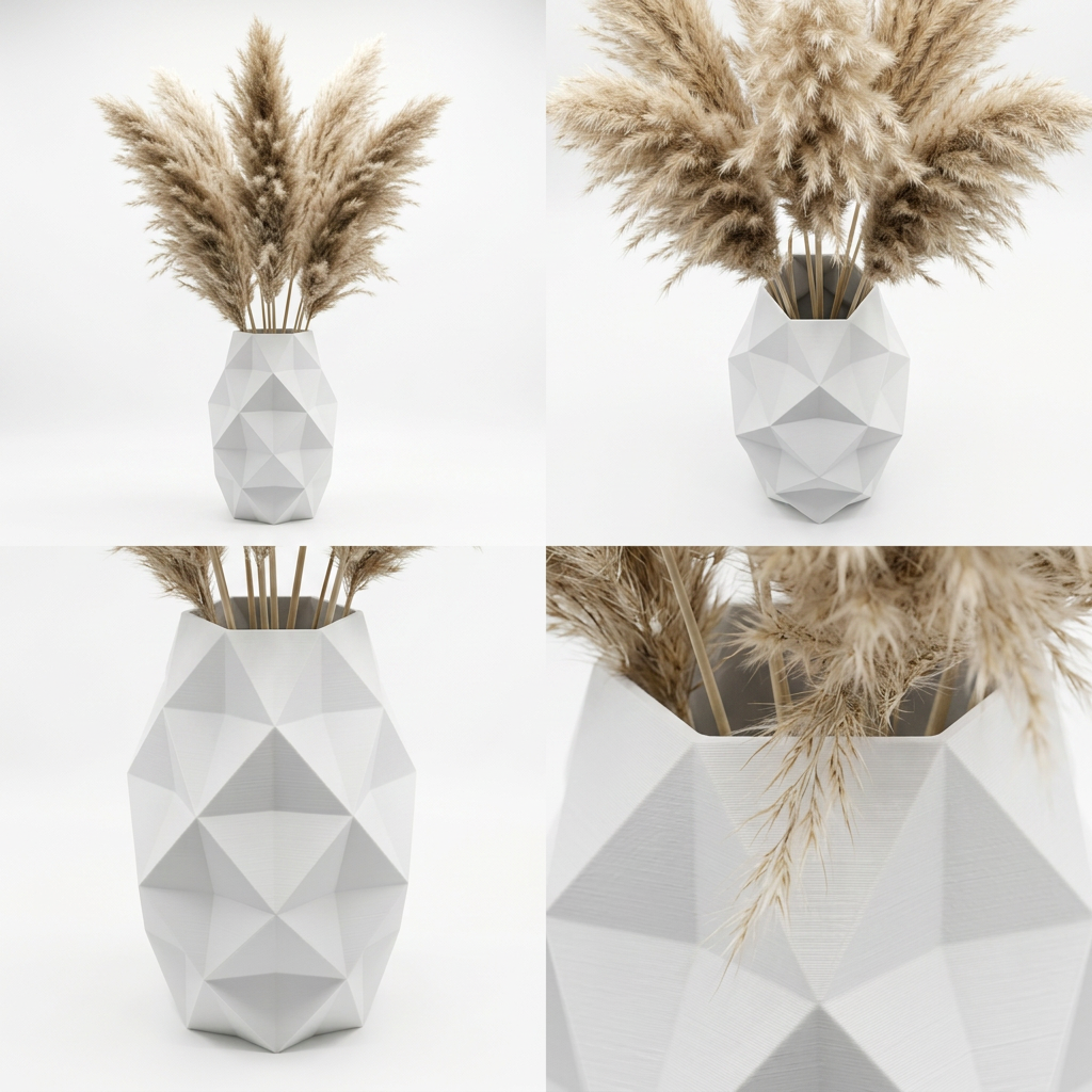 Geometric Statement Vase — Large